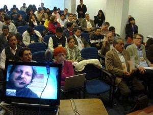 Video conference with Manuel Chaparro from Spain